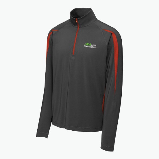 Sport-Tek® Stretch 1/2-Zip Colorblock Pullover