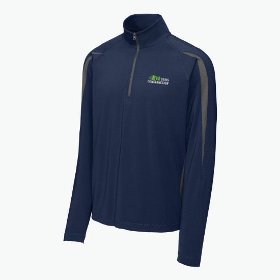 Sport-Tek® Stretch 1/2-Zip Colorblock Pullover