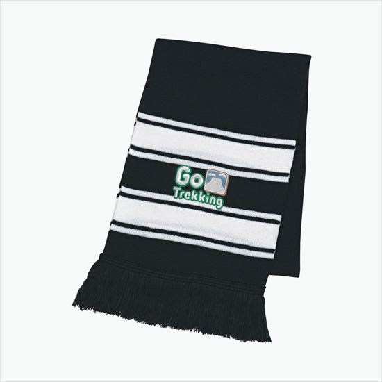 Striped Scarf w/Fringe