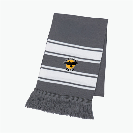 Striped Scarf w/Fringe