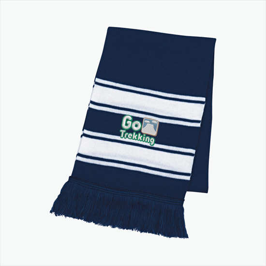 Striped Scarf w/Fringe