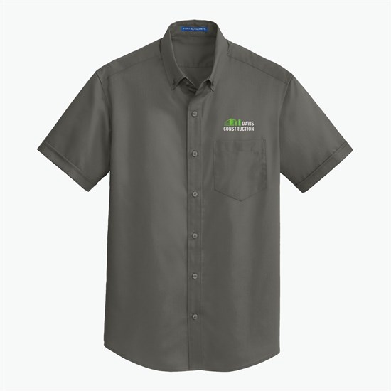 SuperPro Performance Twill Short-Sleeve Shirt - Men's