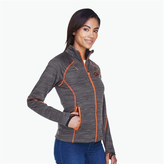 Melange Bonded Fleece Jacket - Women's