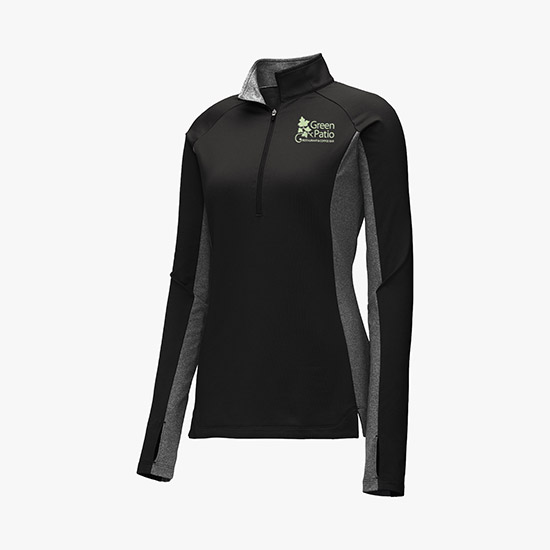 Sport-Tek® Stretch 1/2-Zip Heather Colorblock Pullover - Women's