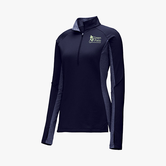 Sport-Tek® Stretch 1/2-Zip Heather Colorblock Pullover - Women's