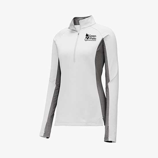 Sport-Tek® Stretch 1/2-Zip Heather Colorblock Pullover - Women's