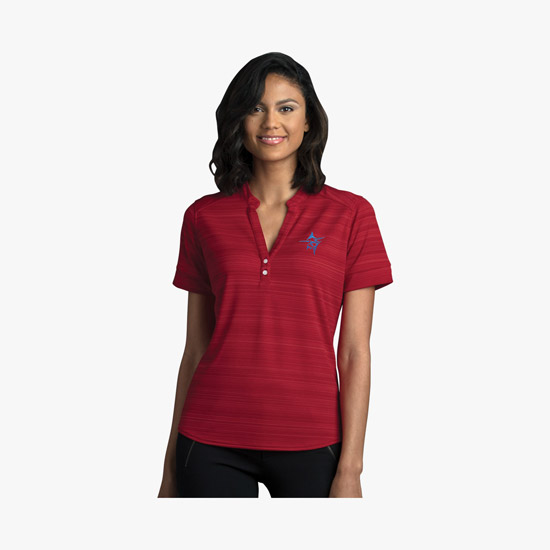 Strata Textured Polo - Women's