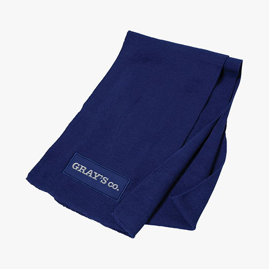 Knit Scarf with Patch