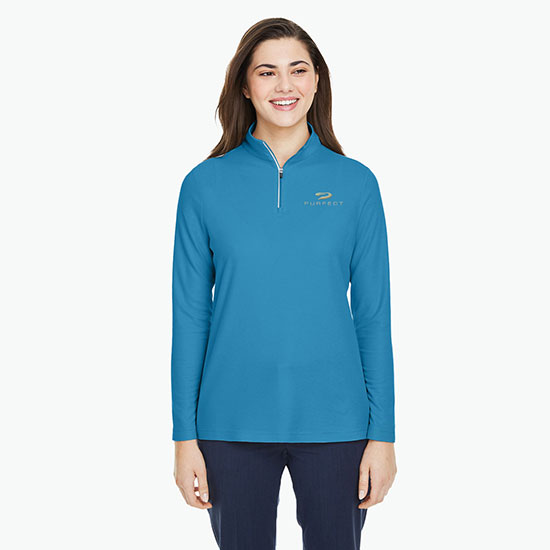 Fusion ChromaSoft Pique 1/4-Zip Pullover - Women's