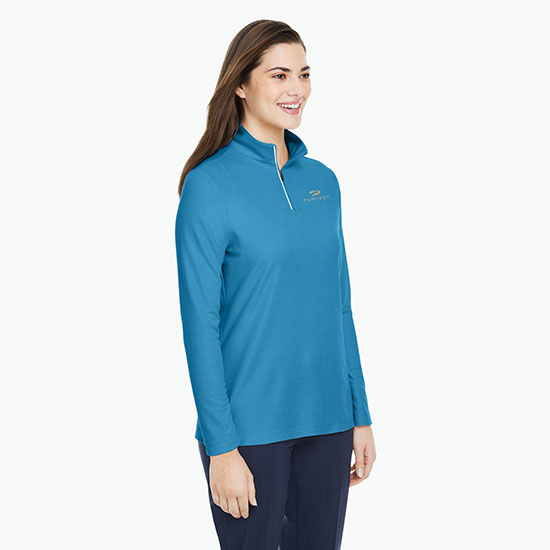 Fusion ChromaSoft Pique 1/4-Zip Pullover - Women's