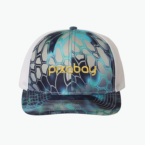Richardson Patterned Trucker Snapback Cap