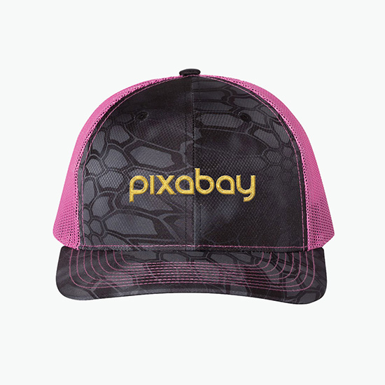 Richardson Patterned Trucker Snapback Cap
