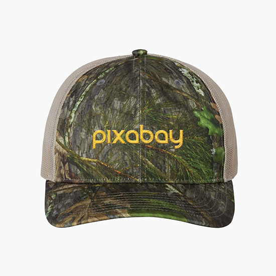 Richardson Patterned Trucker Snapback Cap