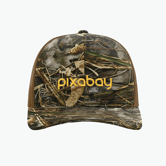 Richardson Patterned Trucker Snapback Cap