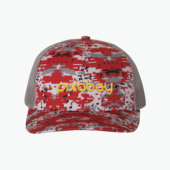 Richardson Patterned Trucker Snapback Cap