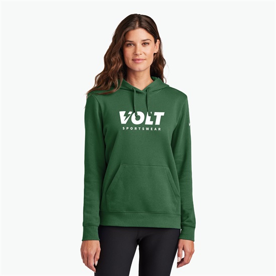 Nike Club Fleece Sleeve Swoosh Pullover Hoodie - Women's - Silkscreened