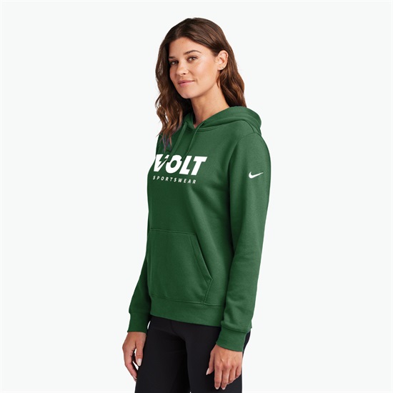 Nike Club Fleece Sleeve Swoosh Pullover Hoodie - Women's - Silkscreened