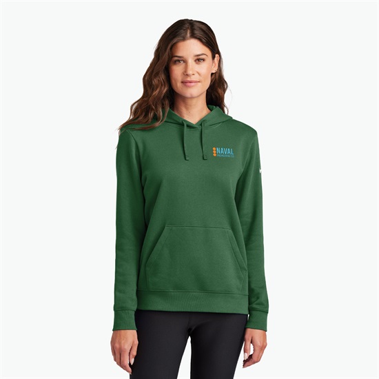 Nike Club Fleece Sleeve Swoosh Pullover Hoodie - Women's - Embroidered