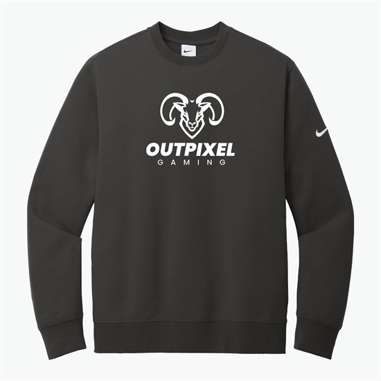 Nike Club Fleece Sleeve Swoosh Crew Sweatshirt - Silkscreened