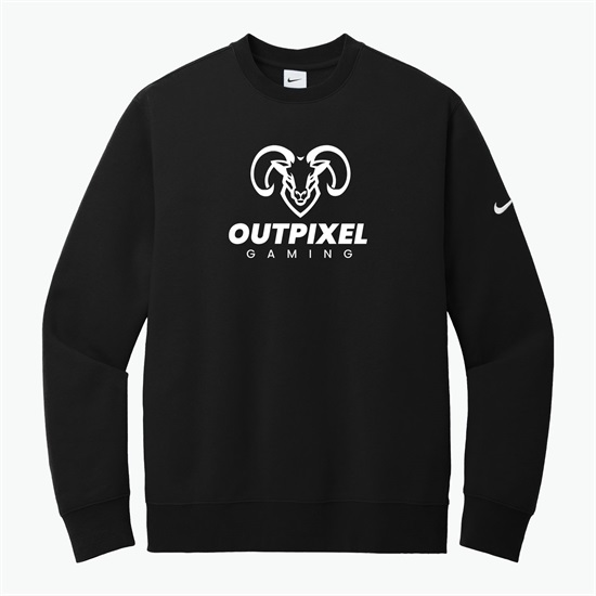 Nike Club Fleece Sleeve Swoosh Crew Sweatshirt - Silkscreened