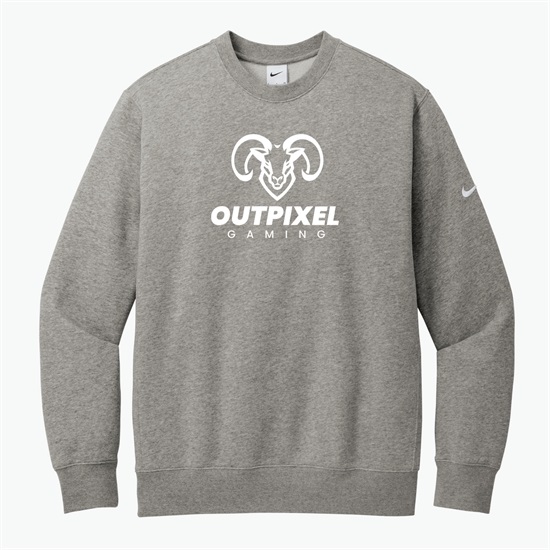 Nike Club Fleece Sleeve Swoosh Crew Sweatshirt - Silkscreened