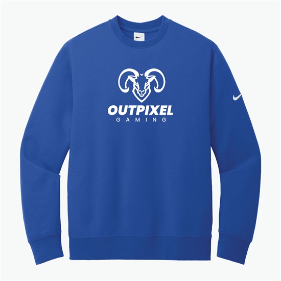 Nike Club Fleece Sleeve Swoosh Crew Sweatshirt - Silkscreened