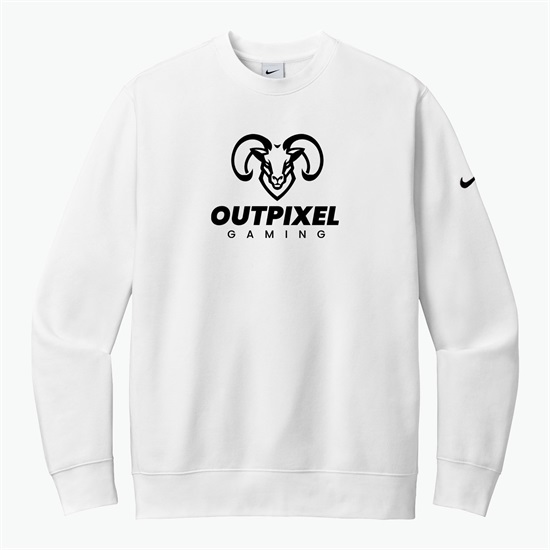 Nike Club Fleece Sleeve Swoosh Crew Sweatshirt - Silkscreened