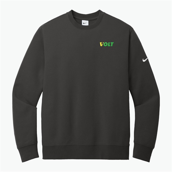 Nike Club Fleece Sleeve Swoosh Crew Sweatshirt - Embroidered
