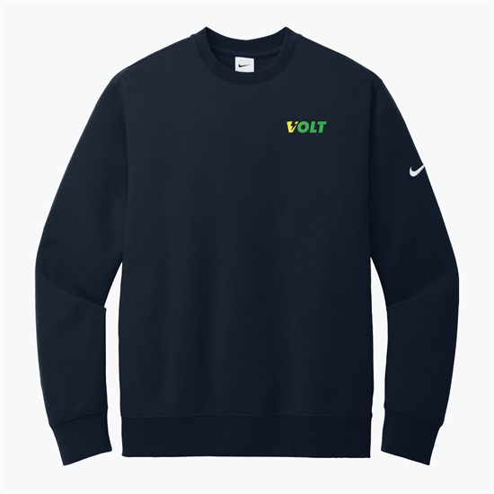 Nike Club Fleece Sleeve Swoosh Crew Sweatshirt - Embroidered
