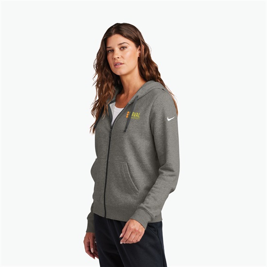 Nike Club Fleece Sleeve Swoosh Full-Zip Hoodie - Women's