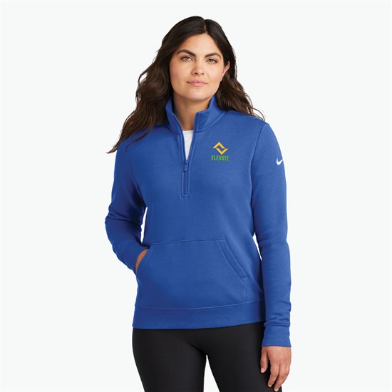 Nike Club Fleece Sleeve Swoosh 1/2-Zip Pullover - Women's