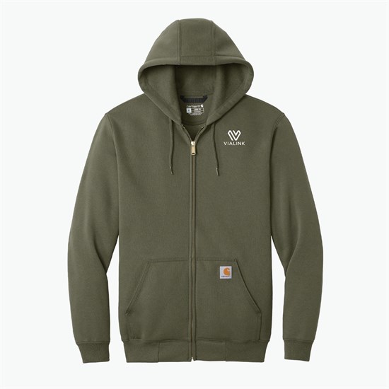 Carhartt® Midweight Hooded Full-Zip Sweatshirt - Silkscreened