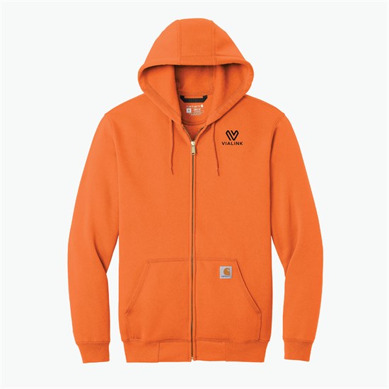 Carhartt® Midweight Hooded Full-Zip Sweatshirt - Silkscreened