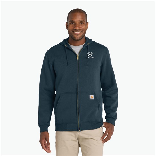 Carhartt® Midweight Hooded Full-Zip Sweatshirt - Silkscreened