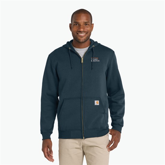 Carhartt® Midweight Hooded Full-Zip Sweatshirt - Embroidered