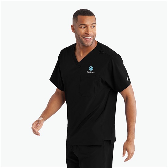 Skechers Chest Pocket Structure V-Neck Scrub Top - Men's