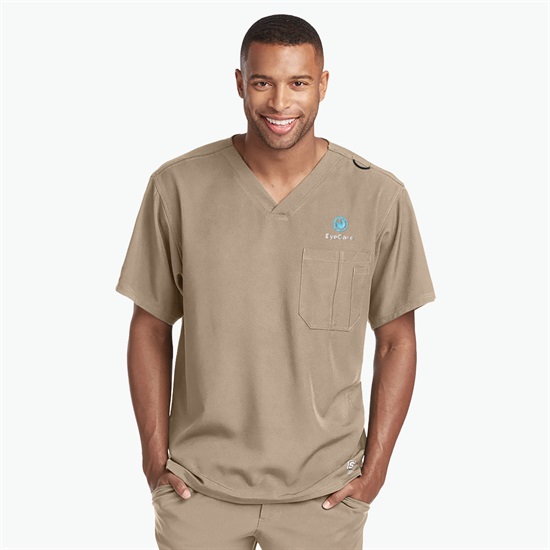 Skechers Chest Pocket Structure V-Neck Scrub Top - Men's