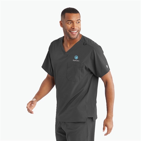 Skechers Chest Pocket Structure V-Neck Scrub Top - Men's