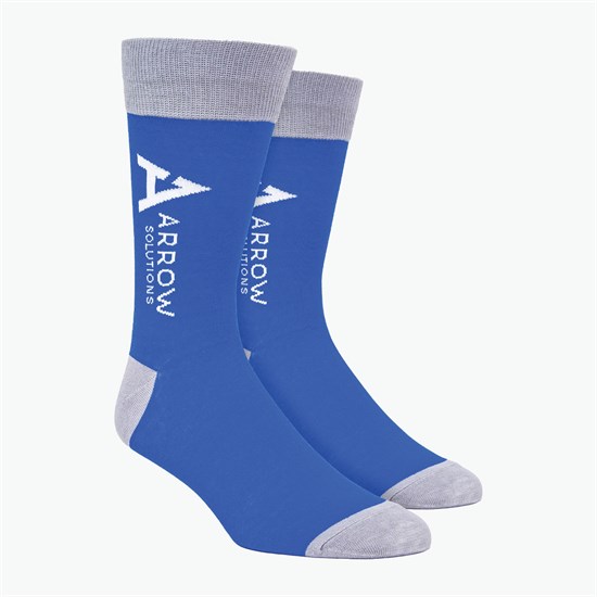 Calf Logo Woven Knit Dress Socks