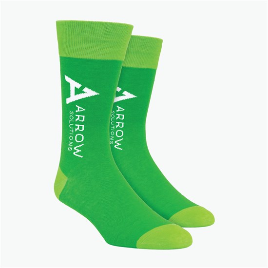 Calf Logo Woven Knit Dress Socks