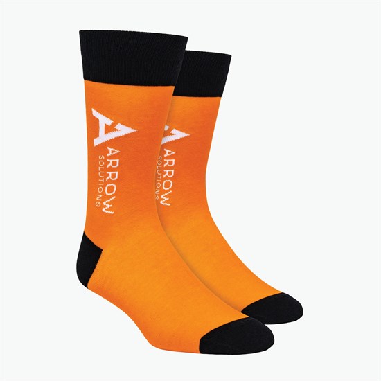Calf Logo Woven Knit Dress Socks