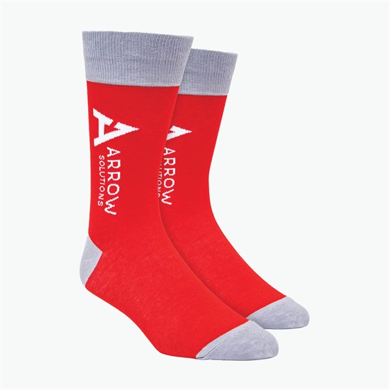 Calf Logo Woven Knit Dress Socks
