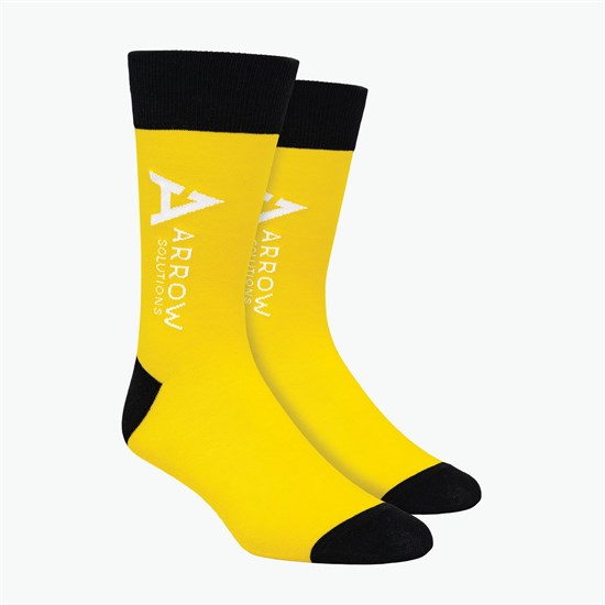 Calf Logo Woven Knit Dress Socks