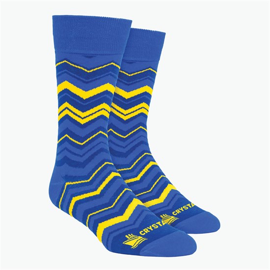 Chevron Pattern Woven Knit Dress Socks