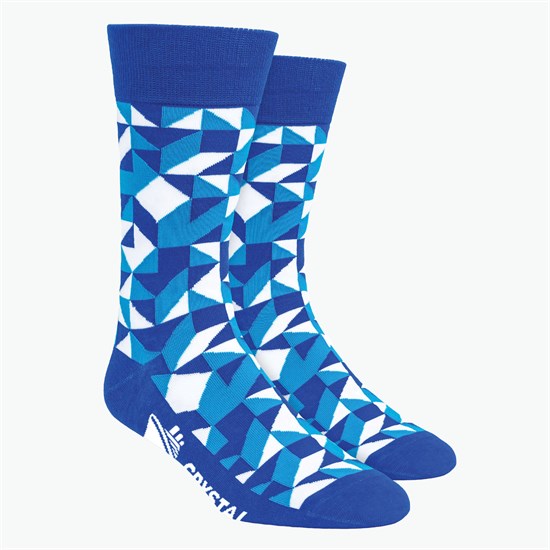 Kaleidoscope Pattern Woven Knit Dress Socks