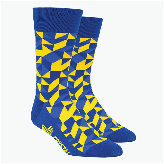 Kaleidoscope Pattern Woven Knit Dress Socks