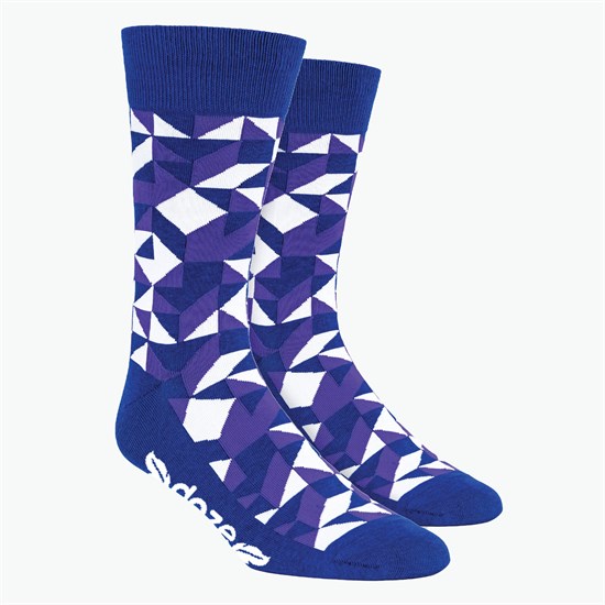 Kaleidoscope Pattern Woven Knit Dress Socks