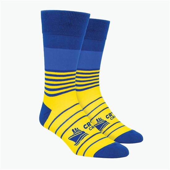 Mixed Stripes Pattern Woven Knit Dress Socks