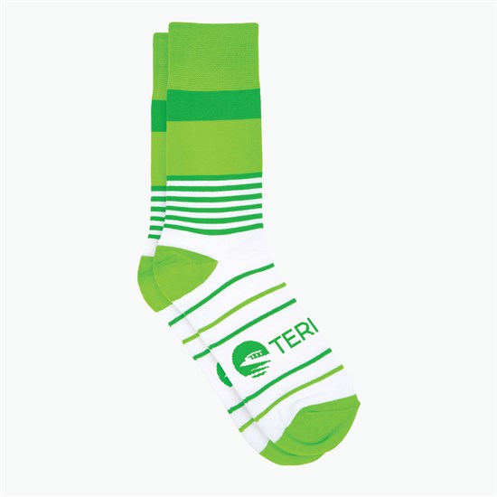 Mixed Stripes Pattern Woven Knit Dress Socks