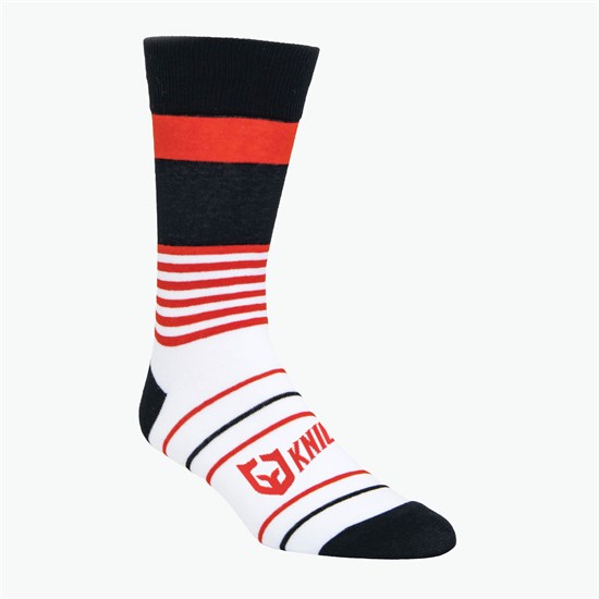 Mixed Stripes Pattern Woven Knit Dress Socks